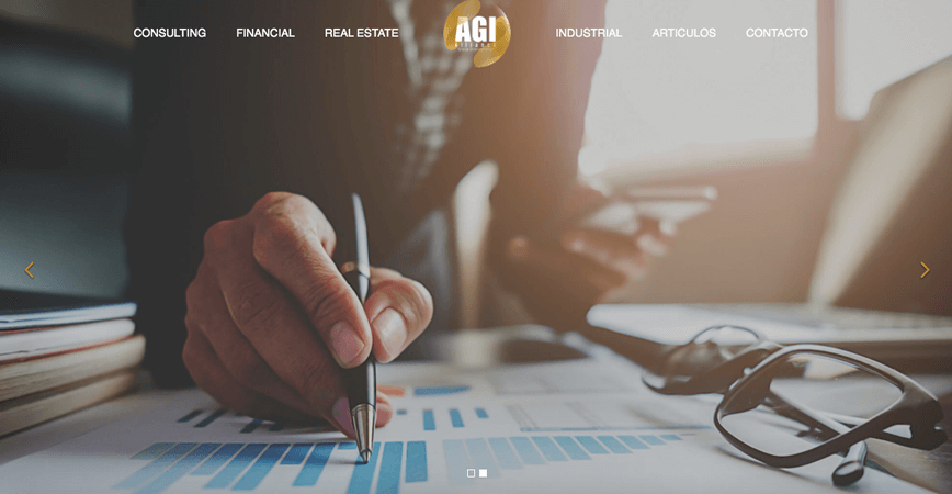 AGI Corporate Página Web Profesional