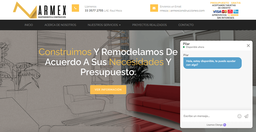 Armex Construcciones, Páginas web en Guadalajara