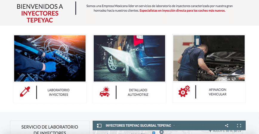 Páginas Web Guadalajara para inyectores Tepeyac