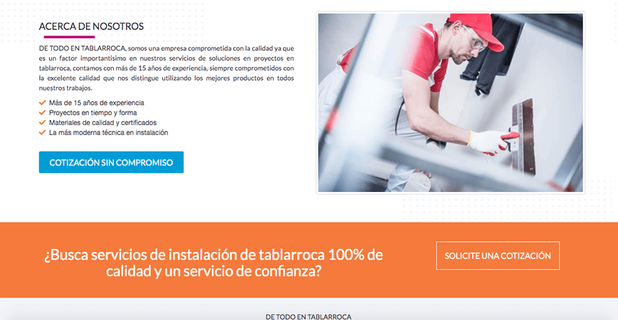 Paginas Web Guadalajara Profesionales de todo en tablaroca