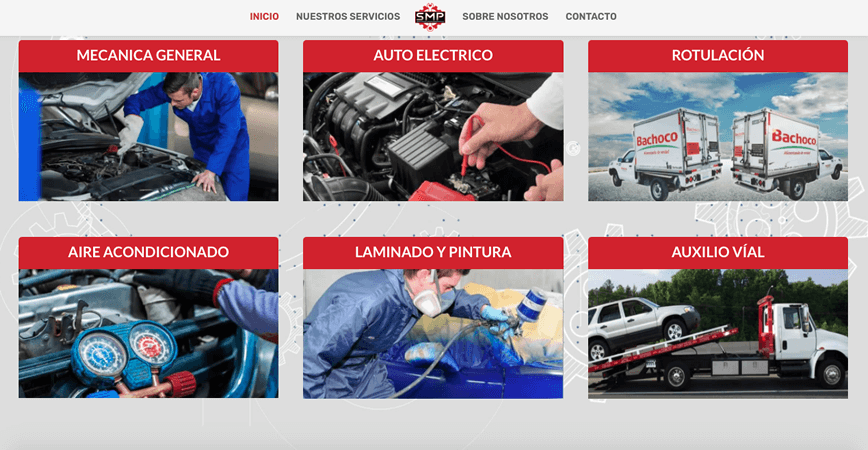 Servicios Mecanicos profesionales, Páginas Web Guadalajara